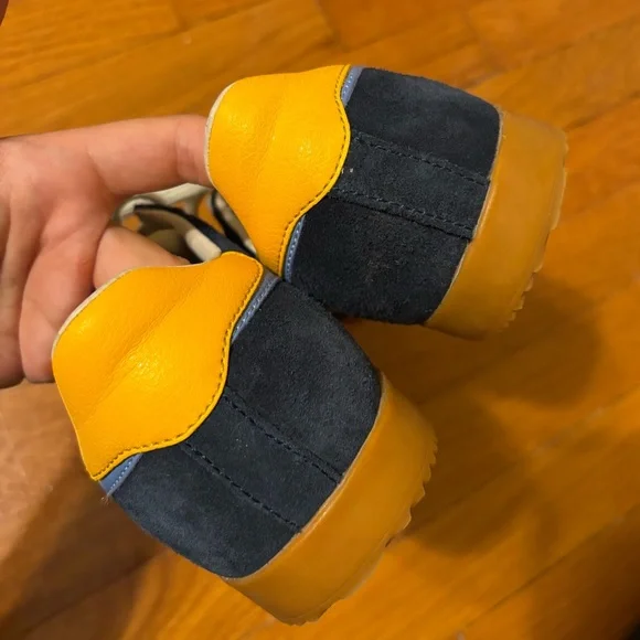 gola elan sneakers navy/visa sun/blue women’s size 8 - Picture 5 of 11